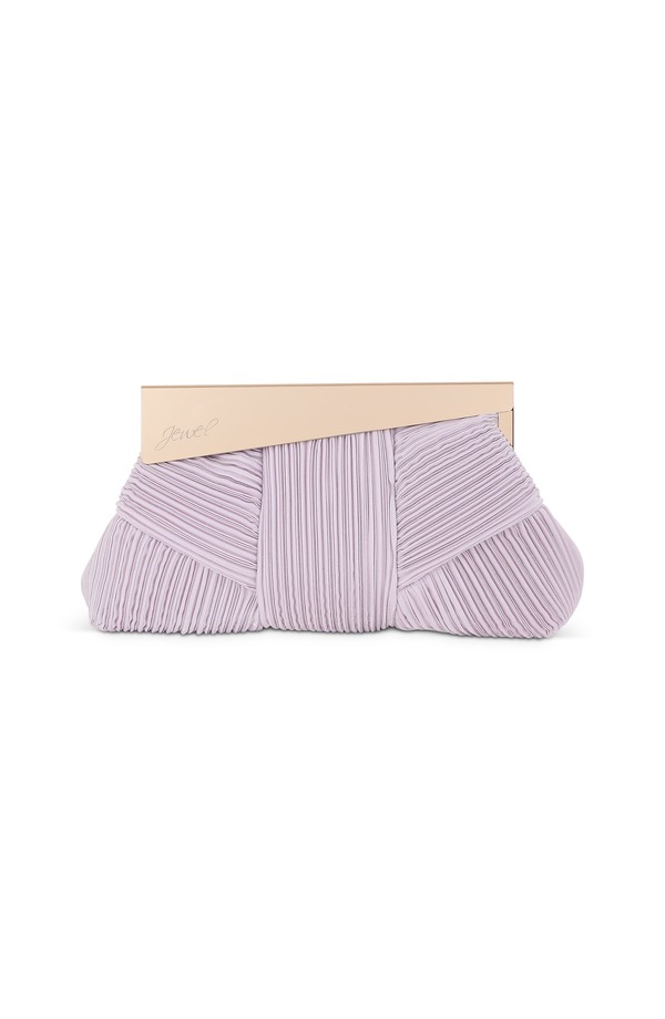 ジュウェルダグレイミシュカ レディース バッグ プリーツ ミニ Jewel Badgley Mischka Millie Mini Pleated Clutch Lilac ライラック