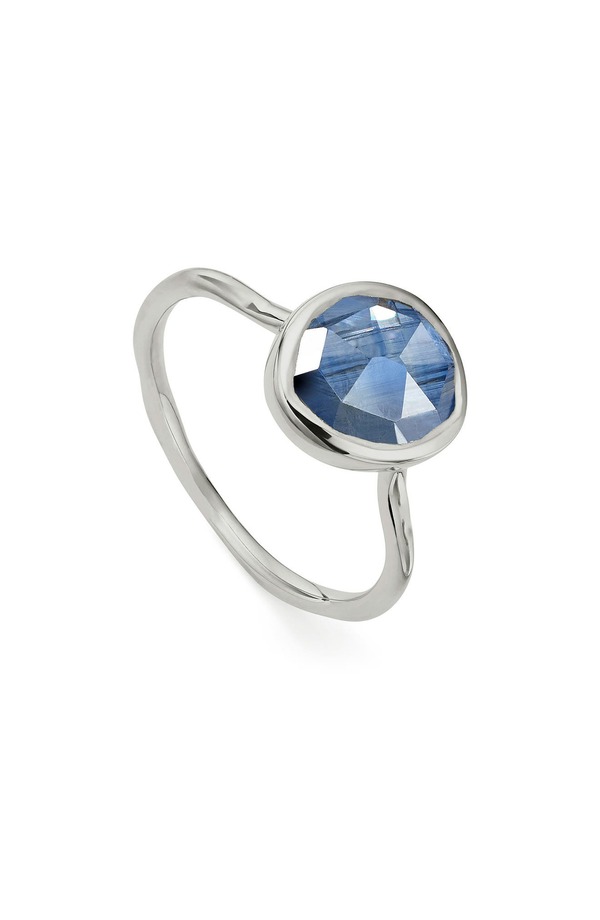 モニカヴィナダー レディース アクセサリー 指輪 Monica Vinader Siren Stacking Ring Silver/ Kyanite シルバー