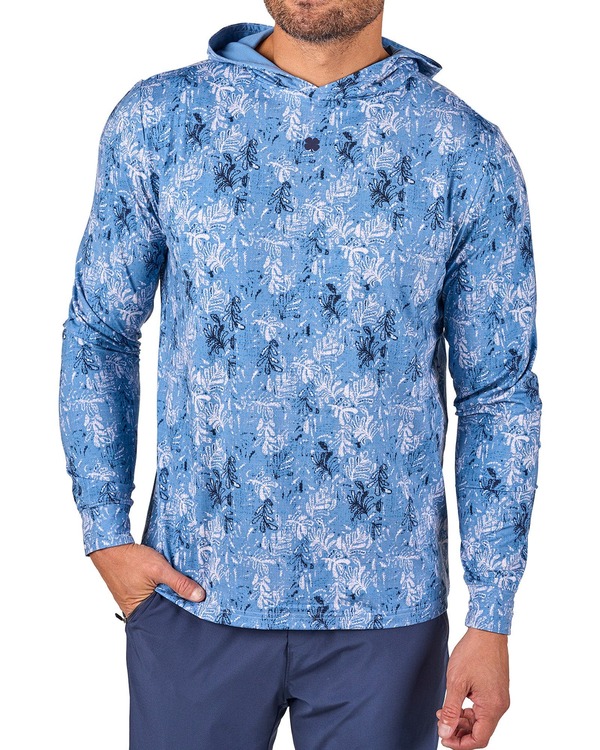 黒いことローバー メンズ アウター パーカー・スウェット Black Clover Mi Amigo Hoodie Moody Blue 青色