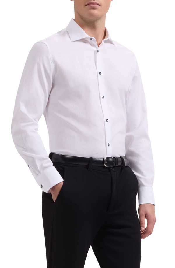 ブガッチ メンズ トップス シャツ フラワー柄 フラワー Bugatchi Axel Shaped Fit Floral Jacquard Button-Up Shirt White ホワイト｜ReVida 店
