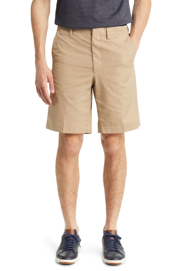 ベール メンズ ボトムス ハーフパンツ・ショーツ ショートパンツ Berle Prime Flat Front Shorts Tan タン｜ReVida 店