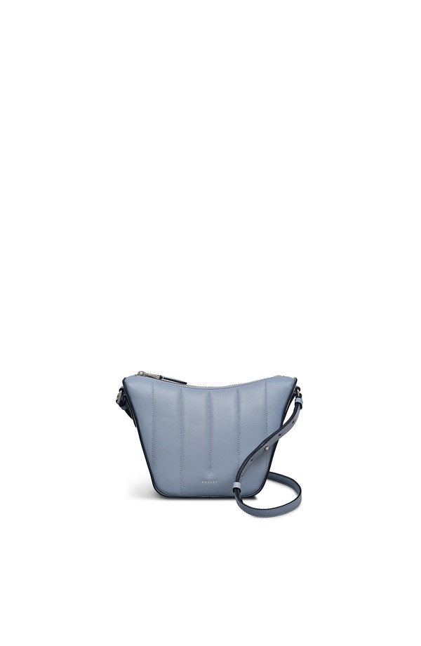 ラドリー レディース バッグ Radley Oak Street Quilt Small Ziptop Crossbody Bag Smoke Blue スモーク