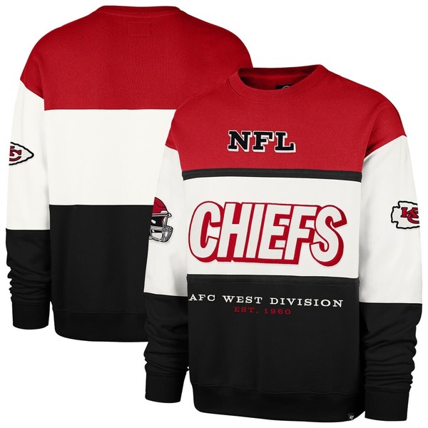 フォーティーセブン メンズ アウター パーカー・スウェット プルオーバー マキシ Men\u0027s \u002747 Red/Blackansas City Chiefs Breeze Maximalist Sweatshirt Red 赤いこと