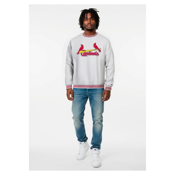 はやりっ児 メンズ アウター パーカー・スウェット プルオーバー Men\u0027s Champion Heather Gray St. Louis Cardinals Reverse Weave Sweatshirt Heather Gray 薄墨色