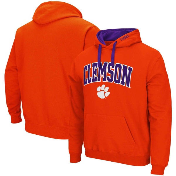 コロシアム メンズ アウター パーカー・スウェットール ロゴ Men Colosseum Orange Clemson Tigers Big \u0026 Tall Arch \u0026 Logo 2.0 Pullover Hoodie Orange オレンジ
