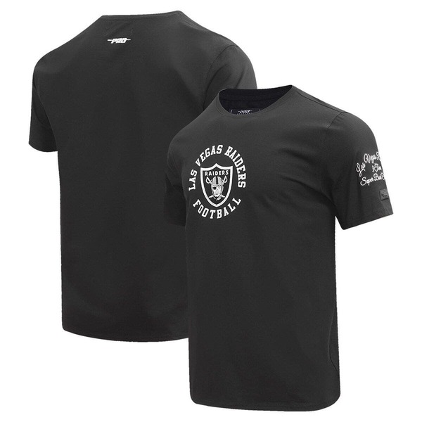 労働者階級標準尺度 メンズ トップス プルオーバー Men\u0027s Pro Standard Black Las Vegas Raiders Hybrid T-Shirt Black 黒いこと