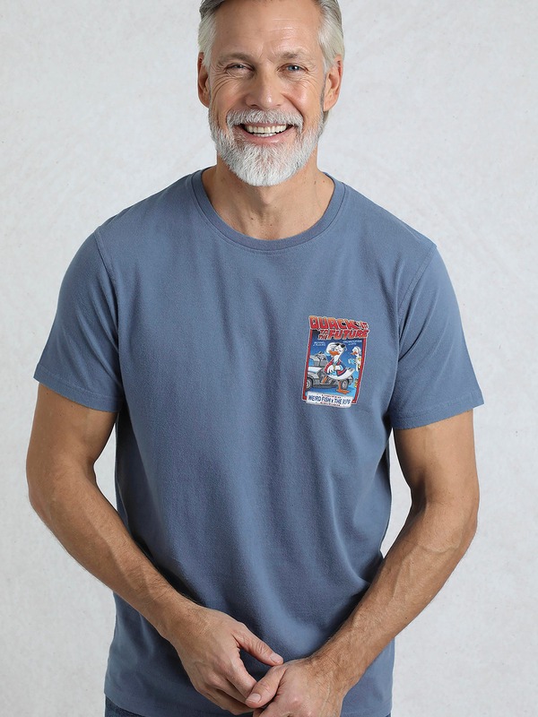 ウィアードフィッシュ メンズ トップス プルオーバー Weird Fish Quack To The Future RSPB Artist-Shirt Mid Blue 青色