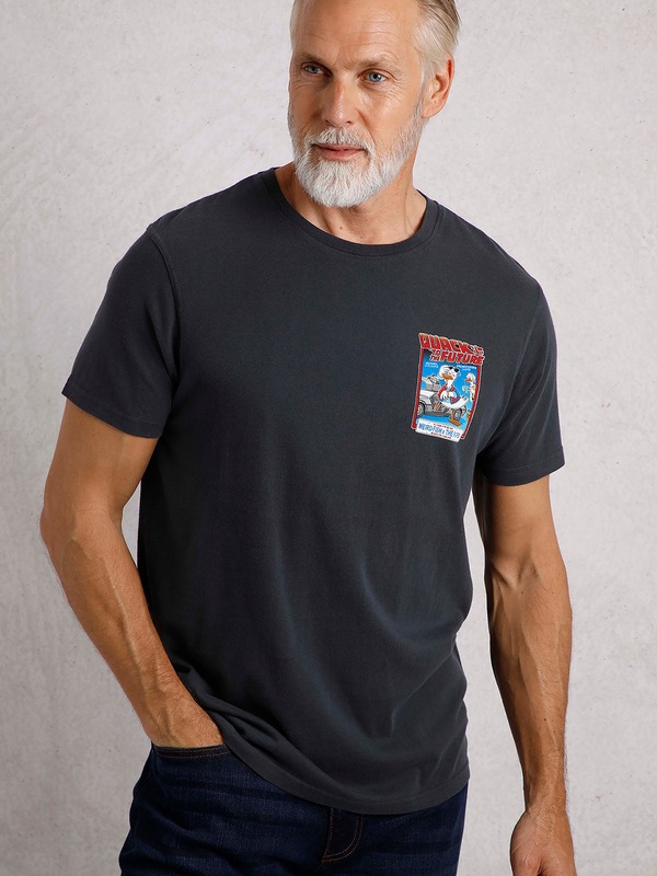 ウィアードフィッシュ メンズ トップス プルオーバー Weird Fish Quack To The Future RSPB Artist-Shirt Navy 米国海軍