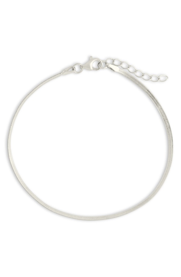 スターリングフォーエバー レディース アクセサリー ブレスレット・バングル・アンクレット Sterling Forever Herringbone Chain Bracelet Silver シルバー