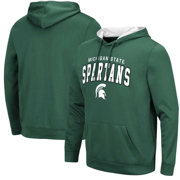コロシアム メンズ トップス Tシャツ パーカー Men's Colosseum Green Michigan State Spartans ResistancePullover Hoodie Green グリーン｜ReVida 店