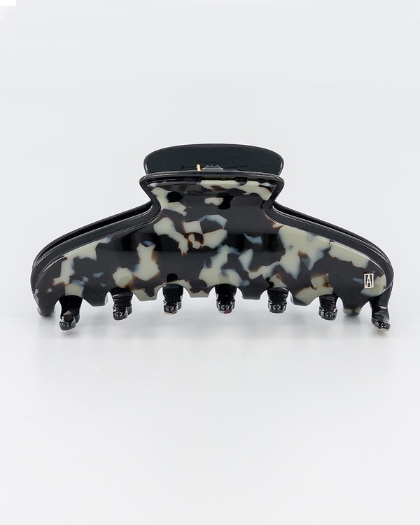 アレクサンドルドゥパリ レディース アクセサリー Alexandre de Paris Vincenne large acetate hair clip Grey グレー｜ReVida 店