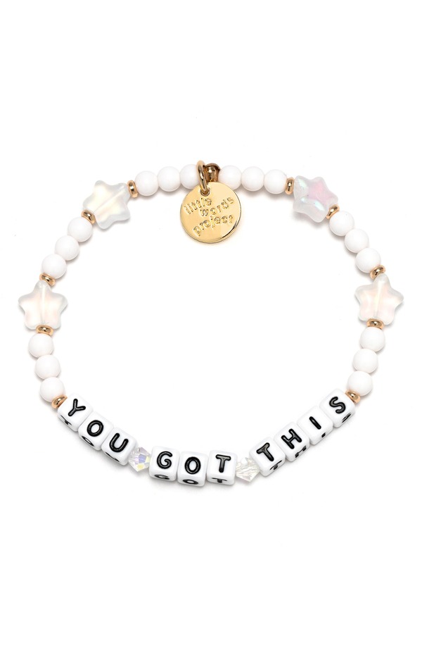リトルワーズプロジェクト レディース アクセサリー ブレスレット・バングル・アンクレット Little Words Project You Gothistargaze Beaded Stretch Bracelet White ホワイト｜ReVida 店 8,455円