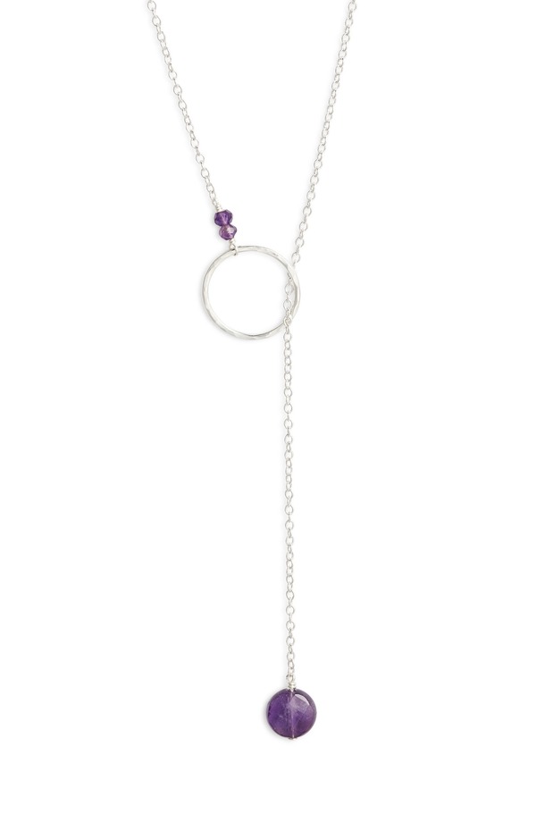 ナシェル レディース アクセサリー ネックレス・チョーカー レース Nashelle Gwyneth Semiprecious Toggle Necklace Amethyst/ Sterling Silver シルバー