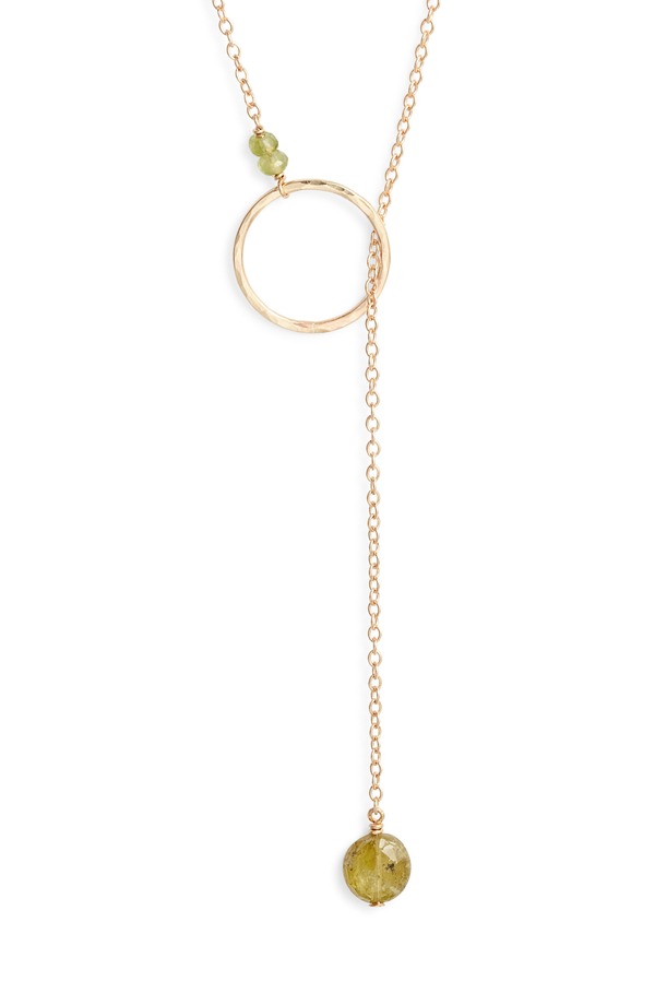 ナシェル レディース アクセサリー ネックレス・チョーカー レース Nashelle Gwyneth Semiprecious Toggle Necklace Green Garnet/ Gold Fill グリーン｜ReVida 店