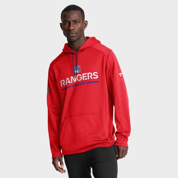 ファナティクス メンズ アウター パーカー・スウェット Men's Fanatics Red New York Rangers Authentic Pro Rink Hoodie Red レッド|ReVida 店