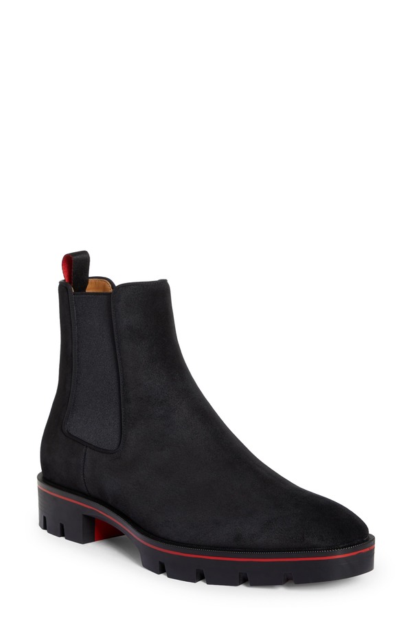 クリスチャン・ルブタン メンズ シューズ ブーツ・レインブーツ チェルシーブーツ チェルシー Christian Louboutin Alpinsol Chelsea Boot Bk01-Black 黒いこと
