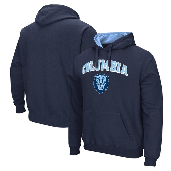 コロシアム メンズ アウター パーカー・スウェット ロゴ Men Colosseum Navy Columbia University Arch \u0026 Logo Pullover Hoodie Navy ネイビー