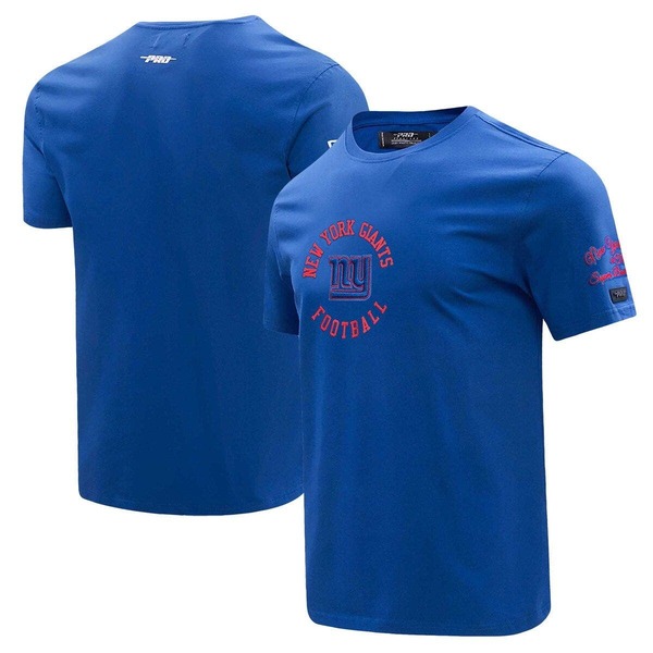 労働者階級標準尺度 メンズ トップス プルオーバー Men\u0027s Pro Standard Royal New York Giants Hybrid T-Shirt Royal
