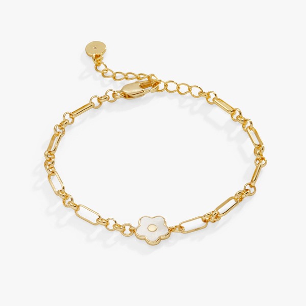 アレックスアンドアニ レディース アクセサリー ブレスレット・バングル・アンクレット Alex and Ani Daisy Charm Chain Bracelet Pearl パール