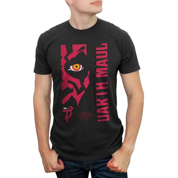 スター ウォーズ メンズ トップス Tシャツ グラフィック Mentar Wars Darth Maul Graphic T-Shirt Black ブラック