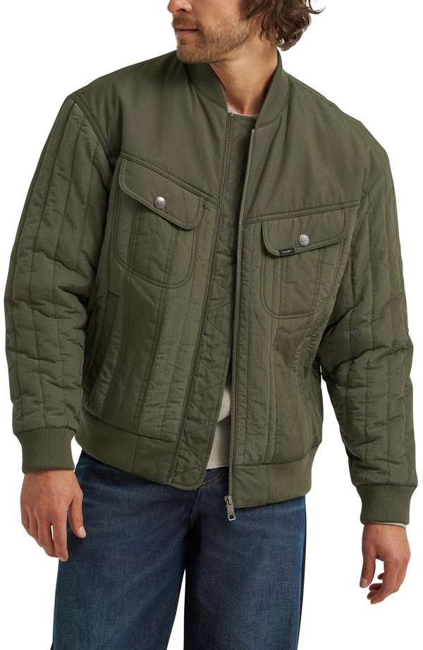 ロバート・エドワード・リー メンズ アウター 上衣・上衣 キルティング Lee Quilted Ripstop Jacket Oak Moss