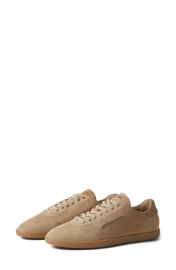 ゼニア メンズ シューズ スニーカー スエード ZEGNA 232 Suede Sneaker Beige ベージュ｜ReVida 店