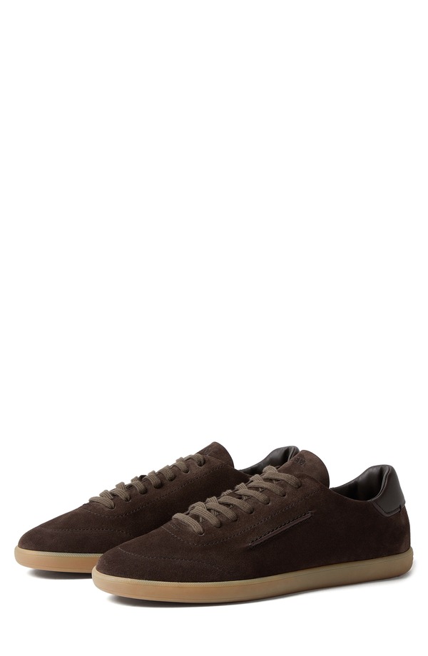 ゼニア メンズ シューズ スニーカー スエード ZEGNA 232 Suede Sneaker Dark Brown ブラウン｜ReVida 店