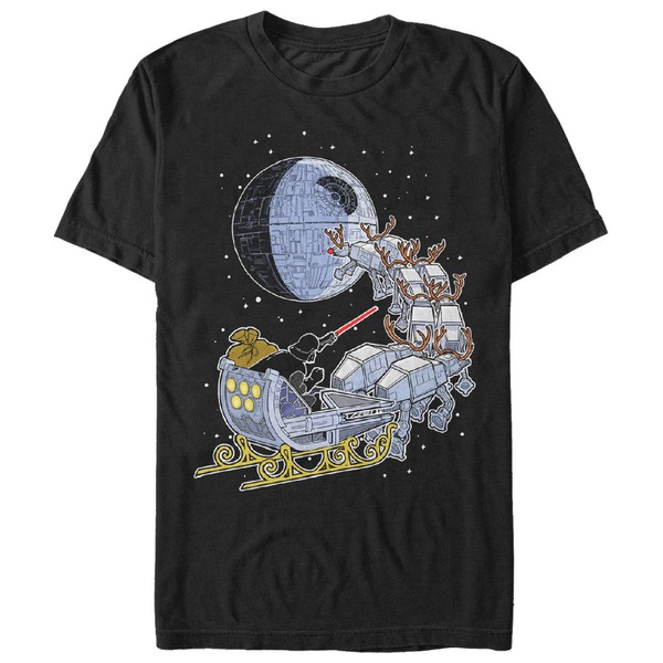 スター ウォーズ メンズ トップス Tシャツ グラフィック Mentar Wars Christmas Darth Vader Santaleigh Graphic T-Shirt Black ブラック