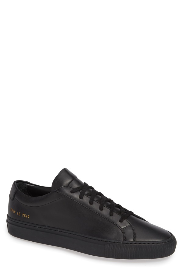 コモン・プロジェクツ メンズ シューズ スニーカー Common Projects Original Achillesneaker Black Leather ブラック