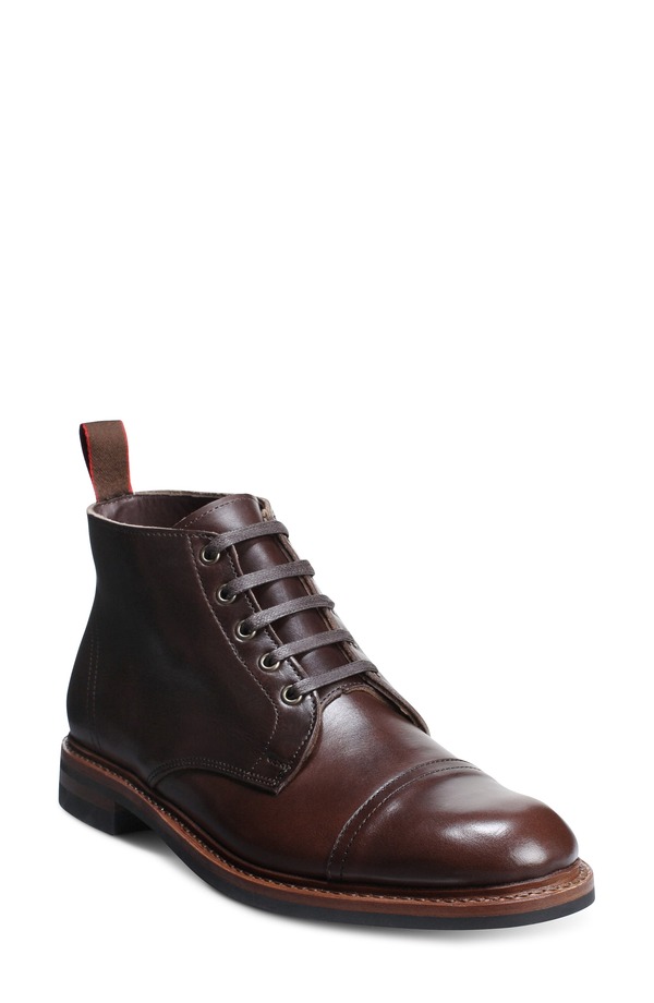 ウディアレン エドモンズ メンズ シューズ ブーツ・レインブーツ Allen Edmonds Patton Boot Brown Leather 赤銅色