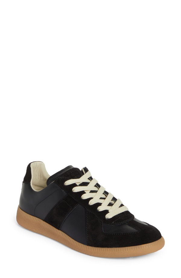 マルタンマルジェラ メンズ シューズ スニーカー Maison Margiela Replica Low Top Sneaker Black/Black H6851 ブラック