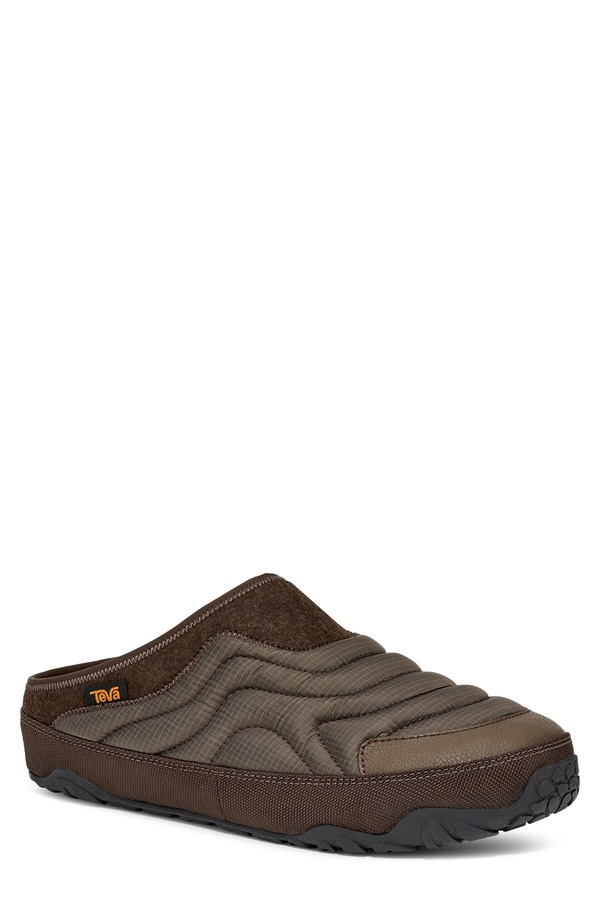 テバ メンズ シューズ サンダル キルティング Teva ReEmber Terrain Quilted Mule Slate Black/ Chocolate Brown ブラック