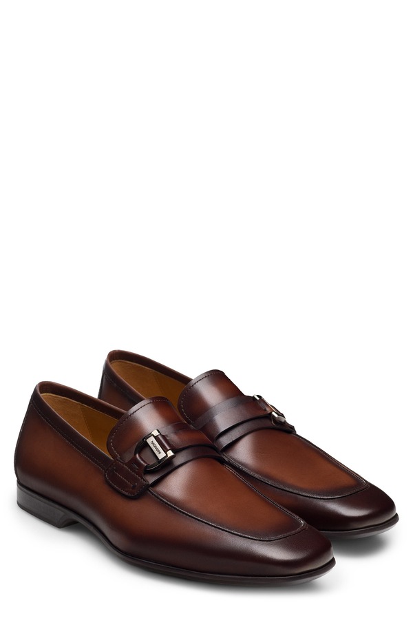 マグナーニ メンズ シューズ 置き目毛革 Magnanni Raso II Loafer Midbrown