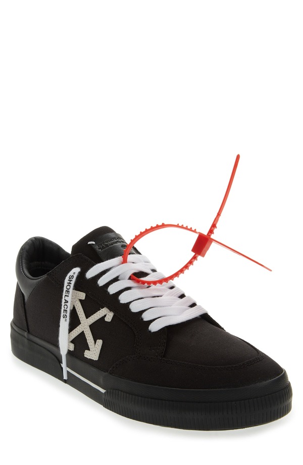 オフ-ホワイト メンズ シューズ スニーカー Off-White New Vulcanized Low Sneaker Black - White ホワイト｜ReVida 店
