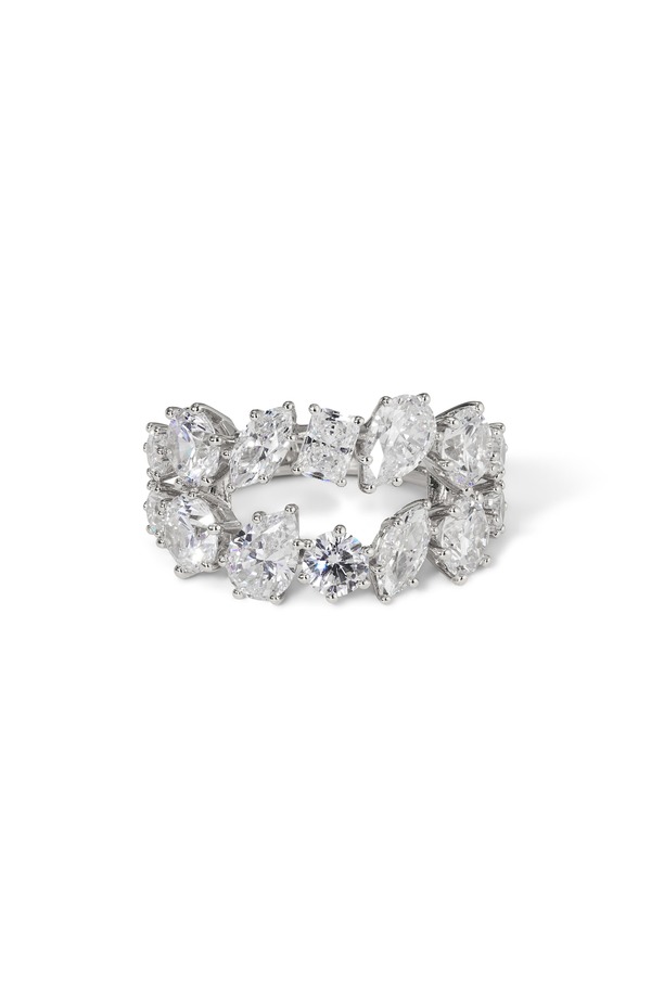 ナディール レディース アクセサリー 指輪 Nadri Beatrix Cubic Zirconia Cocktail Ring Rhodium
