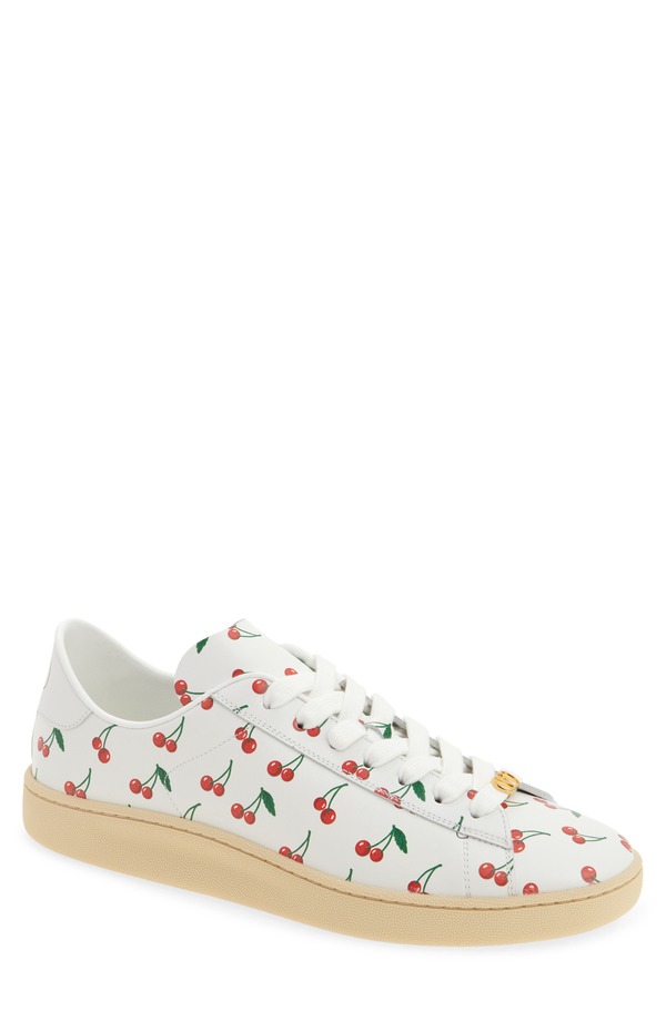 ヴァレンティノ メンズ シューズ スニーカー Valentino Garavani Royco Cherry Low Top Sneaker White Multi ホワイト