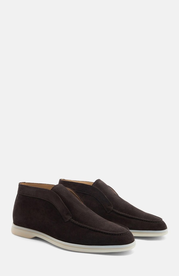 スカロッソ メンズ シューズ ブーツ・レインブーツ SCAROSSO Leonardo Boots Brown - Suede 赤銅色