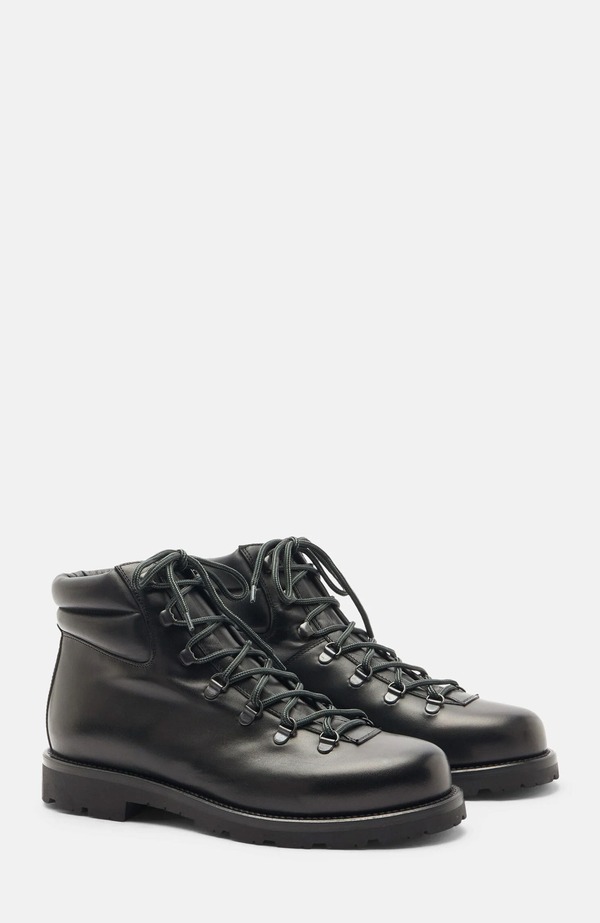 スカロッソ メンズ シューズ ブーツ・レインブーツ SCAROSSO Edmund Boots Black - Calf 黒いこと