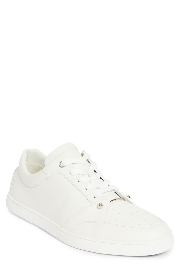 クリスチャン・ルブタン メンズ シューズ スニーカー Christian Louboutin Chambelisneak Flat Low Top Sneaker White 白いこと