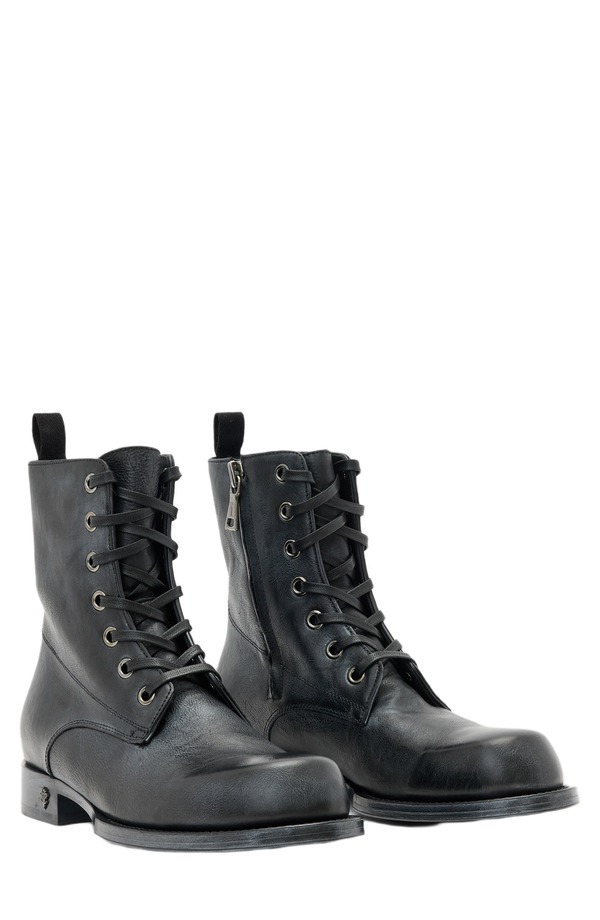 ジョンバルベイトス メンズ シューズ ブーツ・レインブーツ John Varvatos Two Five Two Zip Combat Boot Griffin Grey グレー