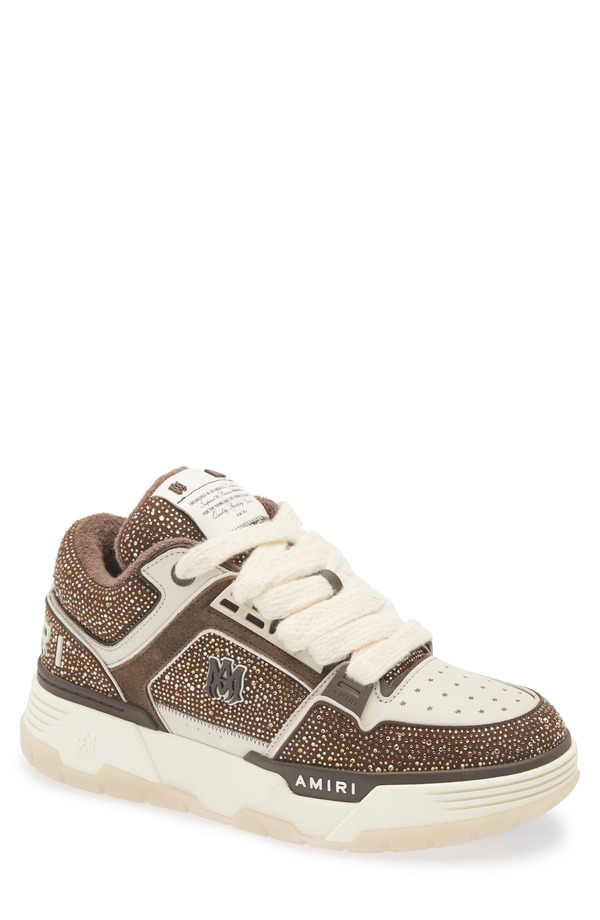 アミリ メンズ シューズ スニーカー AMIRI Crystal MA-1 Sneaker Dark Brown 赤銅色