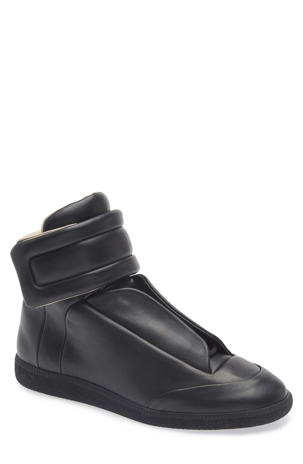 マルタンマルジェラ メンズ シューズ スニーカー Maison Margiela Future High Top Sneaker Black ブラック｜ReVida 店 184,400円