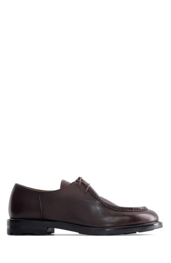 アンソニー ヴィア メンズ シューズ オックスフォード Anthony Veer Ellison Moc Kodiak Brown Leather 赤銅色