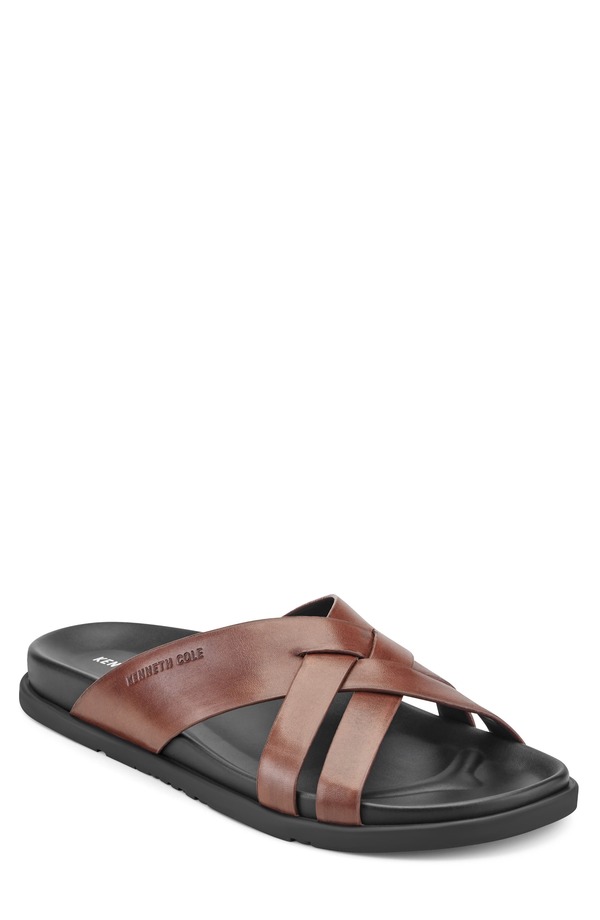 ケネスコール メンズ シューズ サンダル Kenneth Cole New York Wooper Slide Sandal Cognac