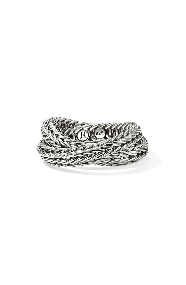 ジョン・ハーディー レディース アクセサリー 指輪 John Hardy Icon Chevron Crossovering 4.5mm Silver シルバー