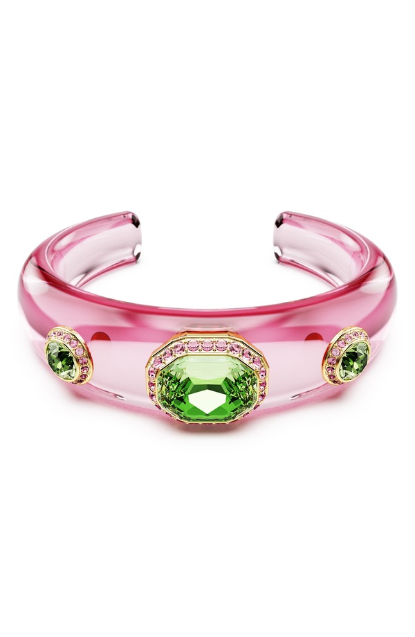 スワロフスキー レディース アクセサリー ブレスレット・バングル・アンクレット Swarovski Dulcis Cuff Bracelet Pink/Green Multi ピンク