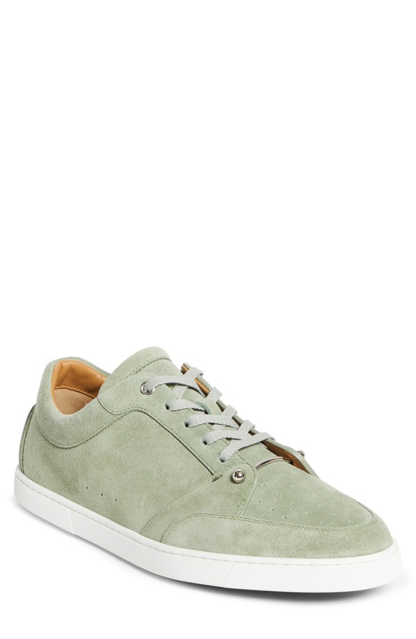 クリスチャン・ルブタン メンズ シューズ スニーカー Christian Louboutin Chambelisneak Flat Low Top Sneaker Haiiro