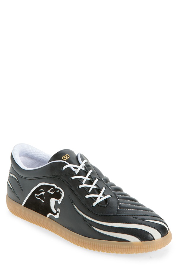 ヴァレンティノ メンズ シューズ スニーカー Valentino Garavani Kicky Low Top Sneaker Black/ White ホワイト｜ReVida 店