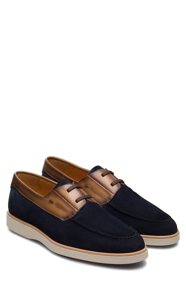 マグナーニ メンズ シューズ スリッポン・ローファー Magnanni Luciuslip-On Wateresistant Boat Shoe Brown 赤銅色