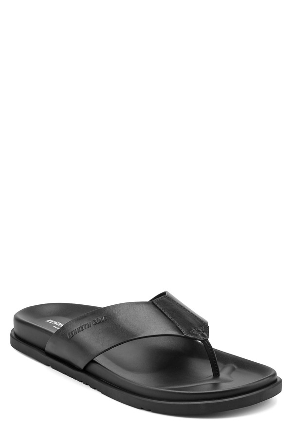 ケネスコール メンズ シューズ サンダル Kenneth Cole New York Worly Flip Flop Black/ Black ブラック